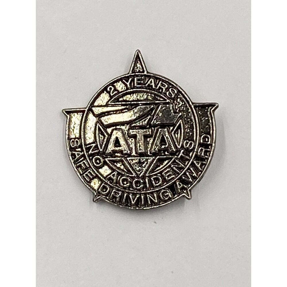 ATA American Trucking Association Vintage Safe‎ Driving Award 2 Years Lapel Pin